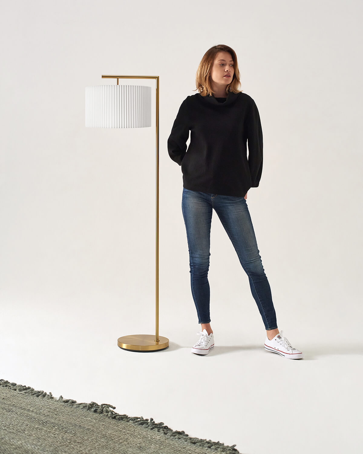 Pleated Brass