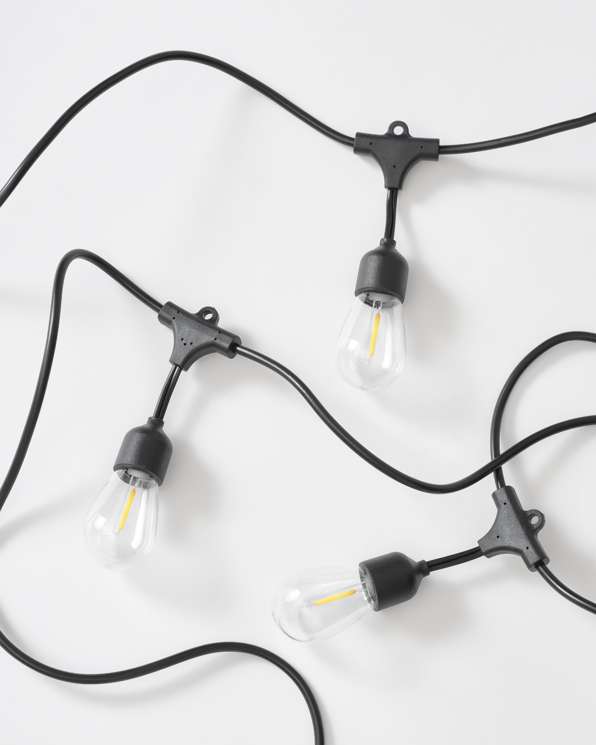 Ambience 48ft Solar Hanging String Lights | Weatherproof | Brightech