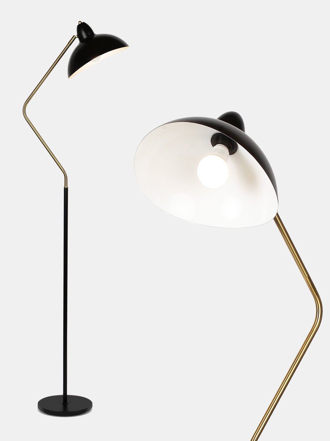 Swoop LED Floor Lamp Black
