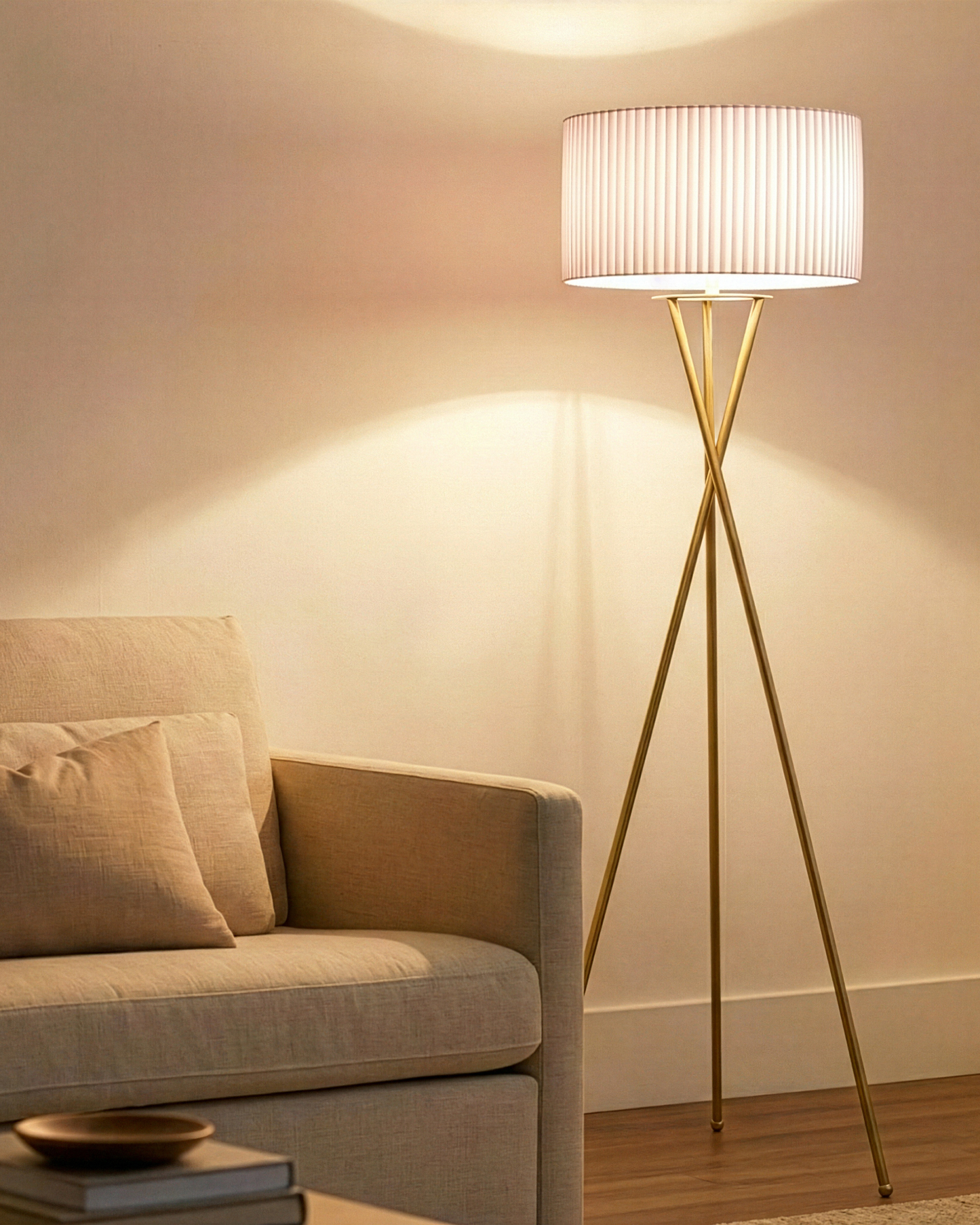Pleated Brass