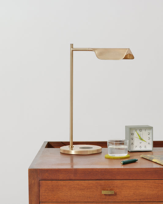Leaf Table Lamp, Brass