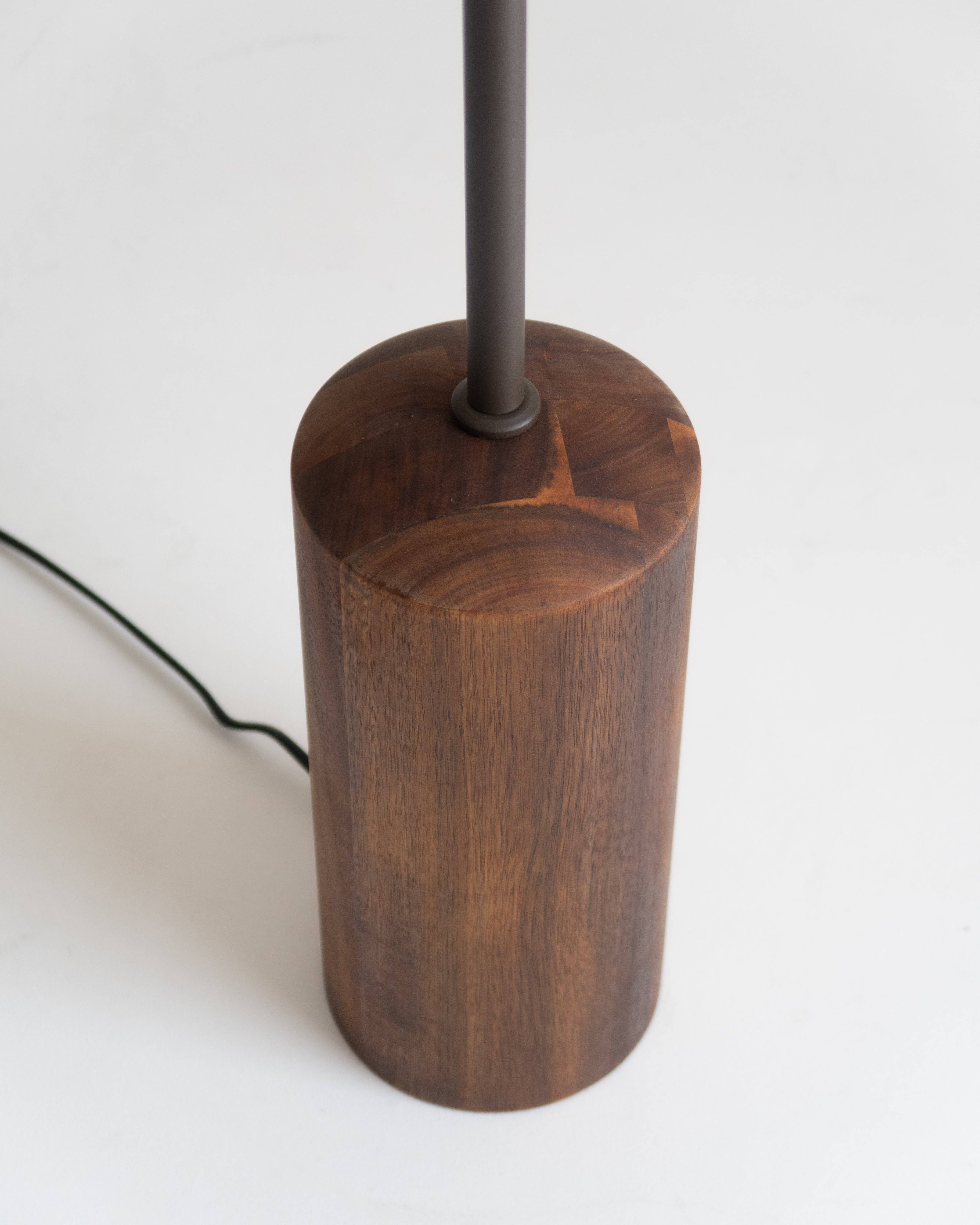 Oren Walnut Wooden Base Floor Lamp | Brightech