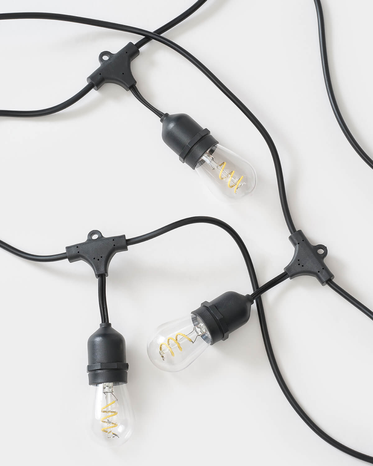 Spiral Hanging Plug-in String Lights | WeatherTite Cable | Brightech