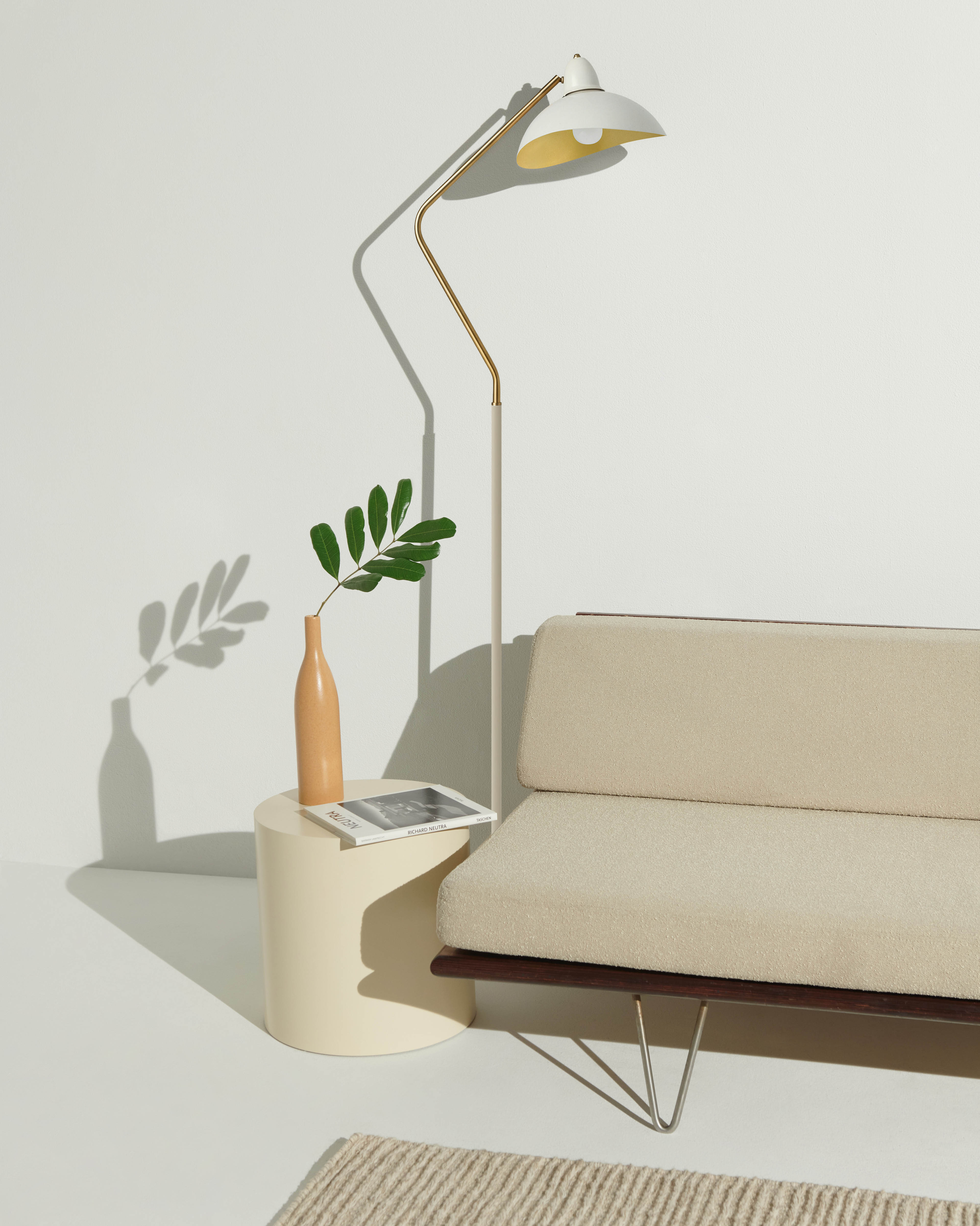 Swoop Mid-Century Modern Floor Lamp | Adjustable Head | Brightech