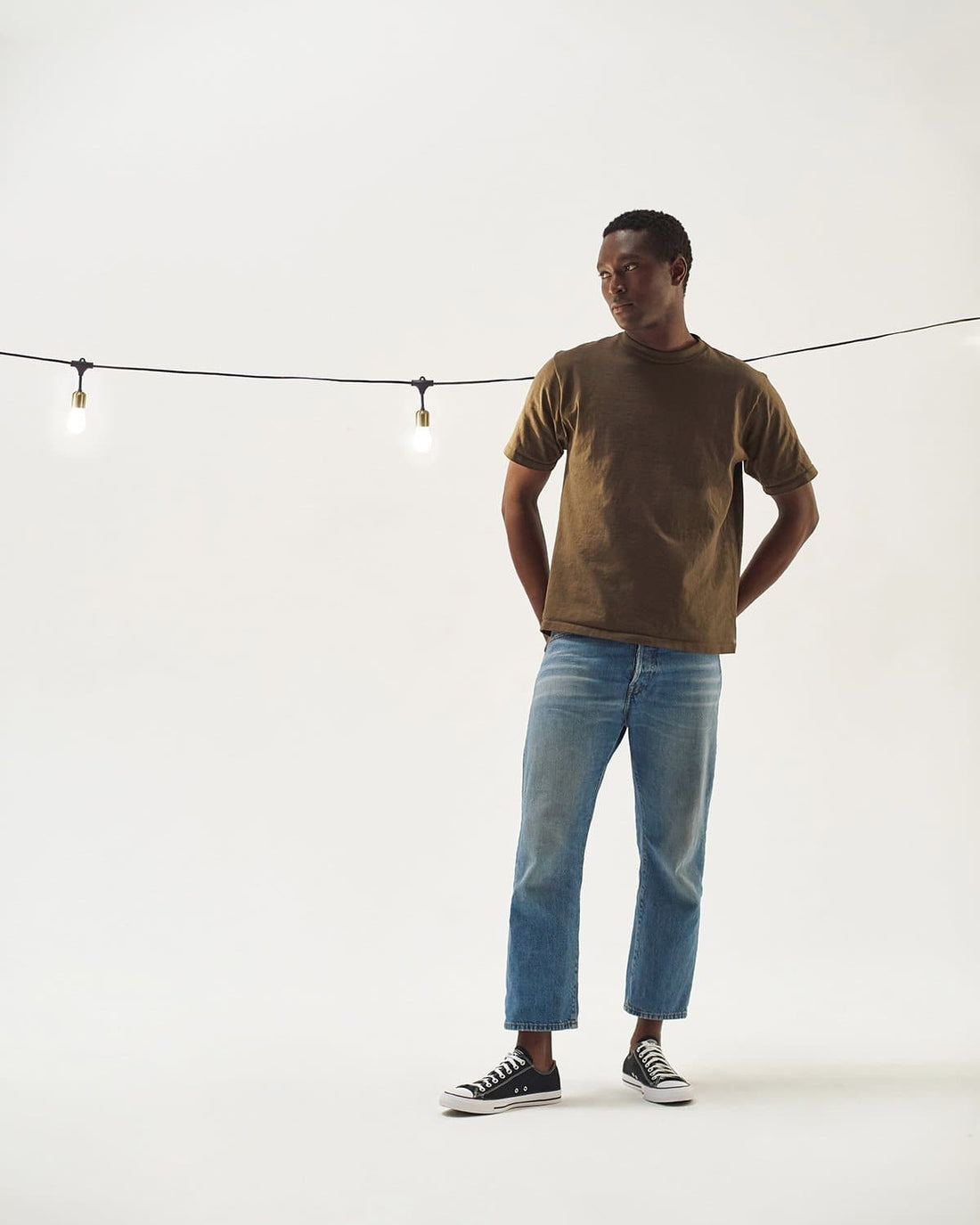 Glow Solar Hanging String Lights | Beautiful Brass Accents | Brightech
