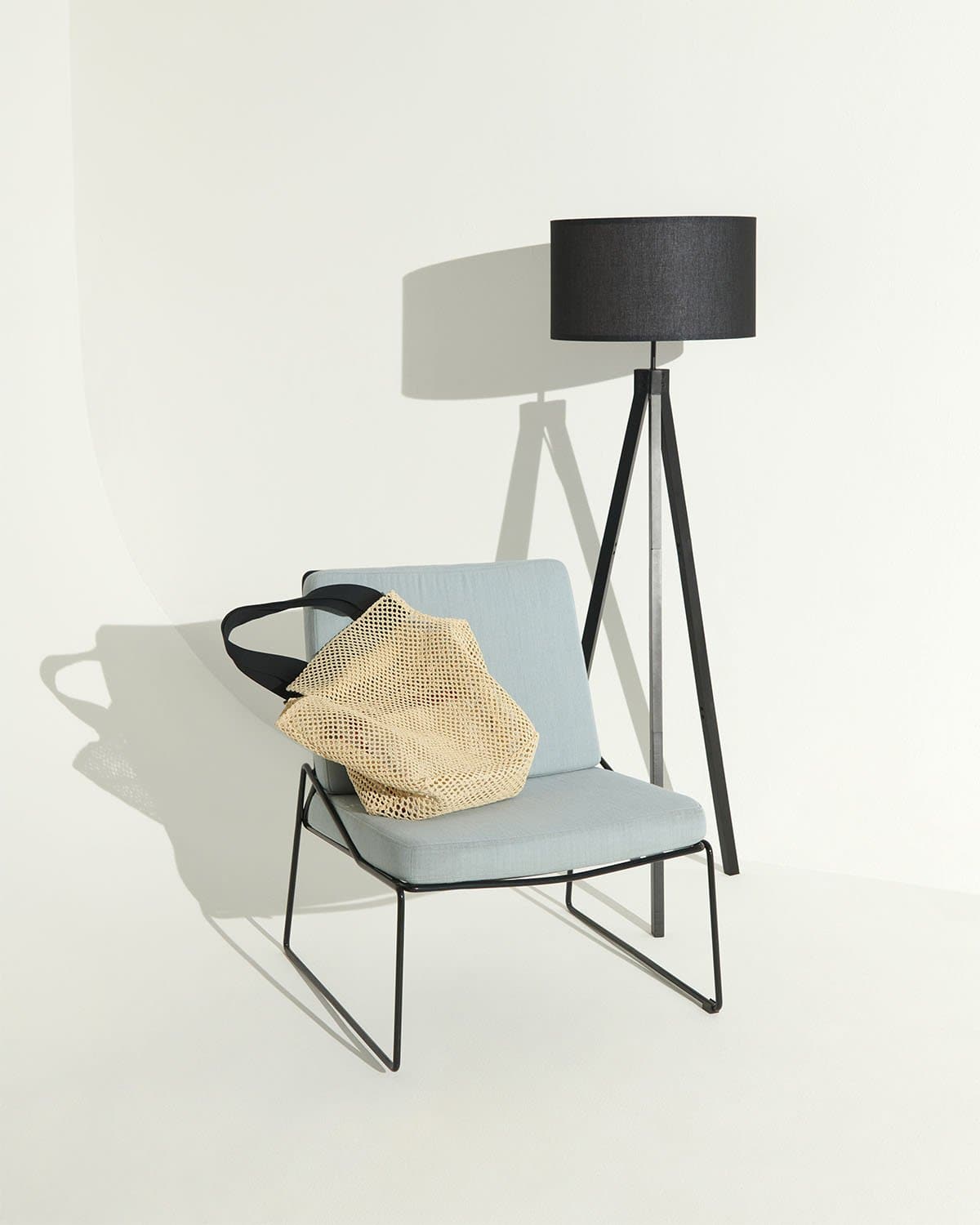 Eden Tripod Floor Lamp | Traditional Dimmable Wooden Light | Brightech
