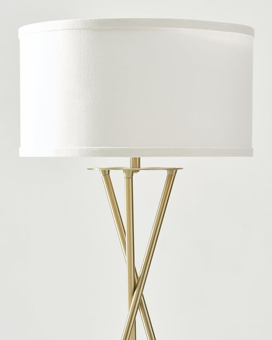 Jaxon LED Floor Light: Tripod Lamp Modern Stand for Living Room – Brightech