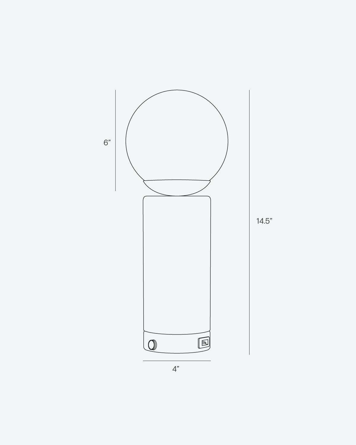 Aspen USB Table Lamp