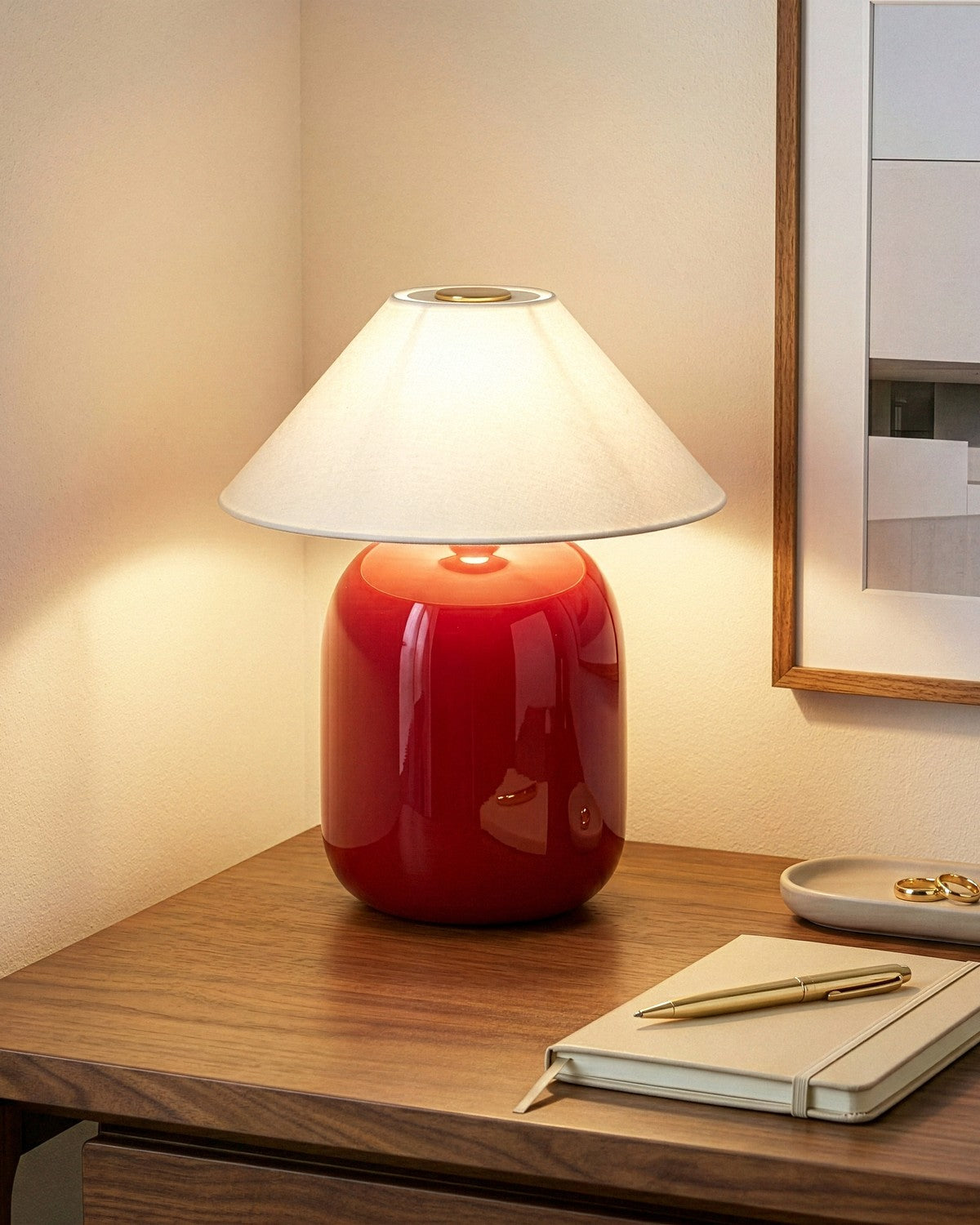 Brightech Ren Portable Lamp in Red